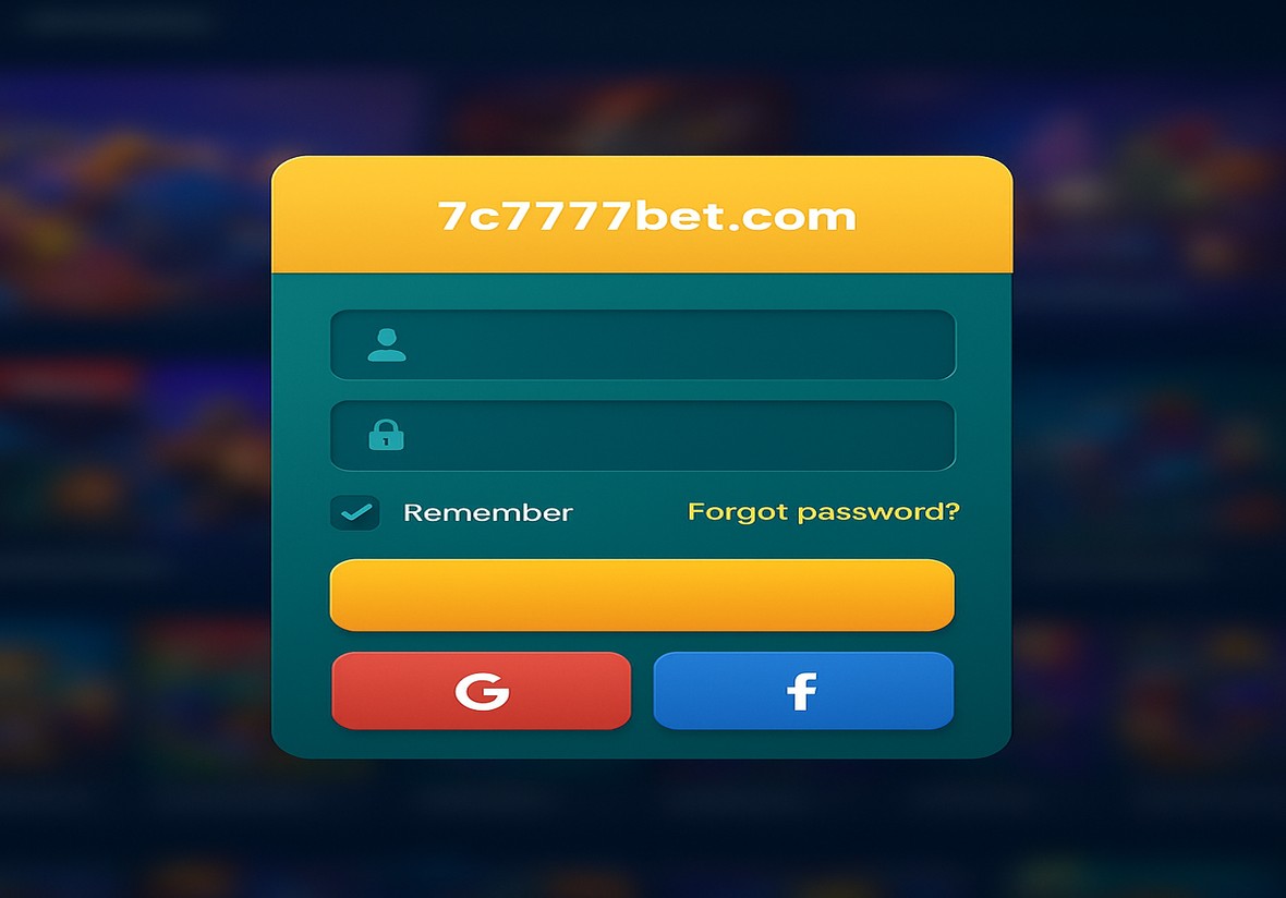 7C7777 লগইন পেজ